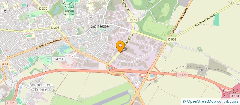 localisation de l'entreprise SCI FRANCE AFRIQUE  GONESSE