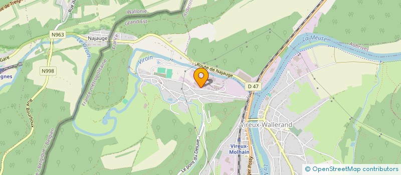 localisation de l'entreprise SCI FRANCE CHAMPAGNE IMMOBILIER  VIREUX MOLHAIN