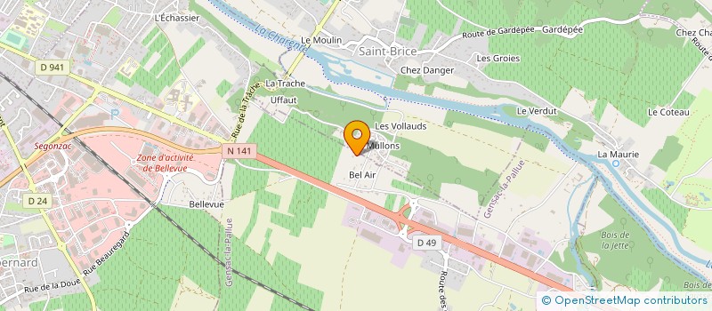 localisation de l'entreprise SCI FRANCE DEVELOPPEMENT FD à GENSAC-LA-PALLUE