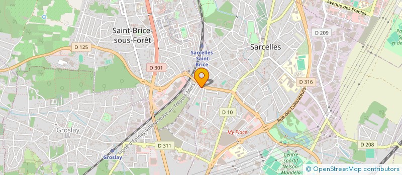 localisation de l'entreprise SCI FRANCE ESPAGNE à SARCELLES