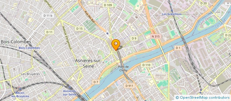 localisation de l'entreprise SCI FRANCE HANA à GENNEVILLIERS