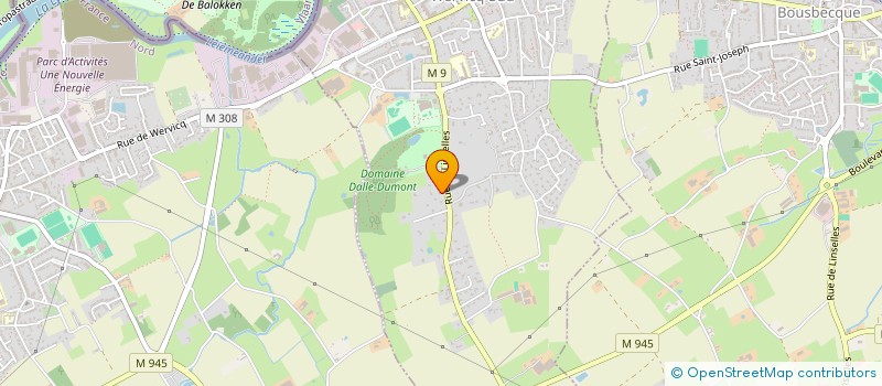 localisation de l'entreprise SCI FRANCE II  WERVICQ-SUD