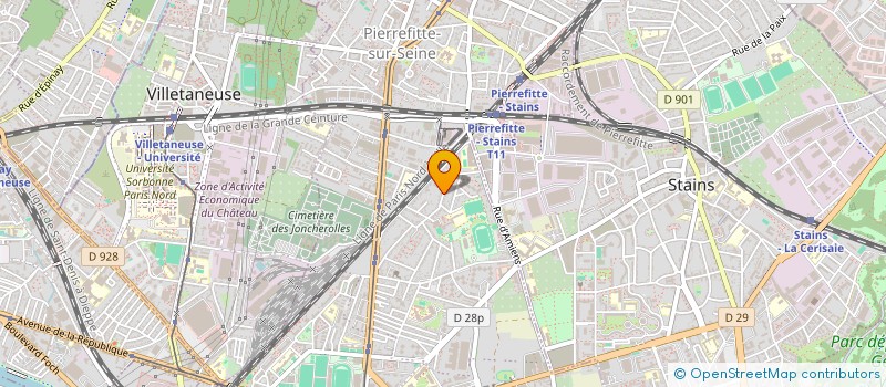 localisation de l'entreprise SCI FRANCE IMMO 93 à PIERREFITTE-SUR-SEINE