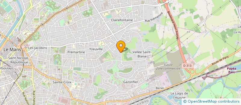 localisation de l'entreprise SCI FRANCE INVESTISSEMENT  LE MANS