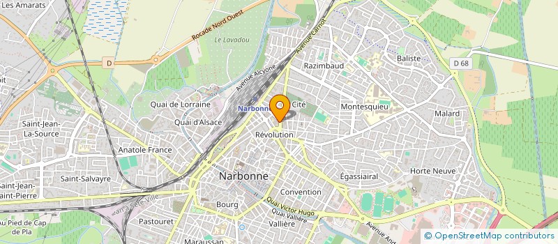 localisation de l'entreprise SCI FRANCE MUR  NARBONNE