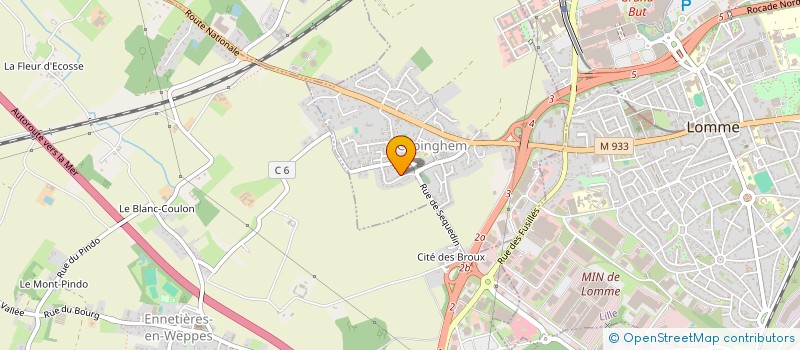 localisation de l'entreprise SCI FRANCE PRALIN NOTTARET  CAPINGHEM