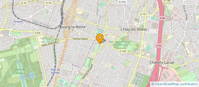 localisation de l'entreprise SCI FRANCE PROMOTION BLERIOT  L'HAY-LES-ROSES