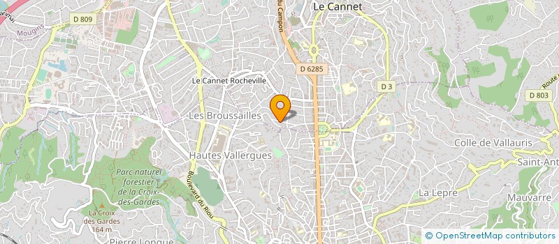 localisation de l'entreprise SCI FRANCEL à LE CANNET