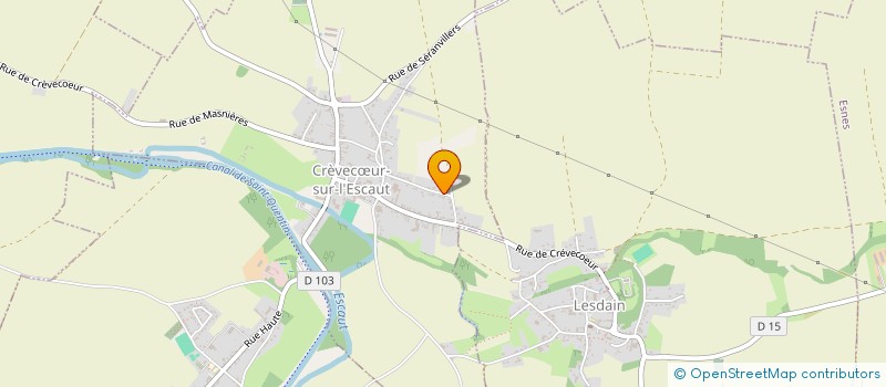 localisation de l'entreprise SCI FRANCELENE  CREVECUR-SUR-L'ESCAUT