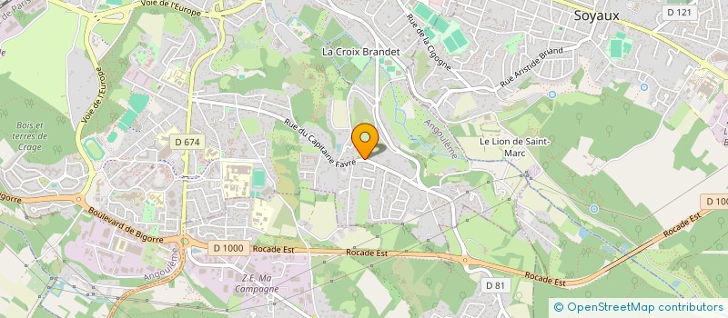 localisation de l'entreprise SCI FRANCELYNE à ANGOULEME