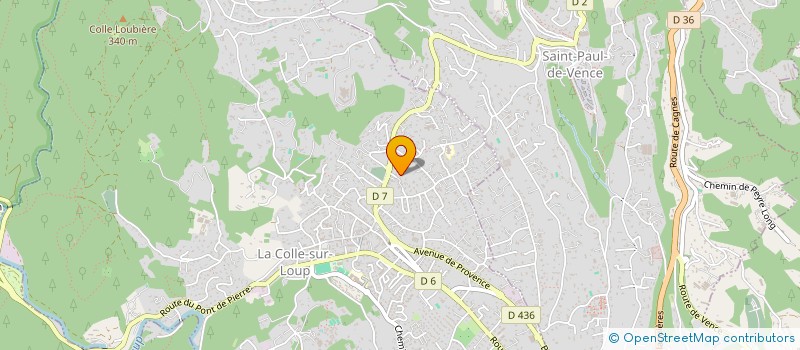 localisation de l'entreprise SCI FRANCESCO  LA COLLE-SUR-LOUP