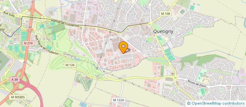 localisation de l'entreprise SCI FRANCESO à QUETIGNY