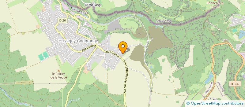 localisation de l'entreprise SCI FRANCETTE  HUSSIGNY-GODBRANGE