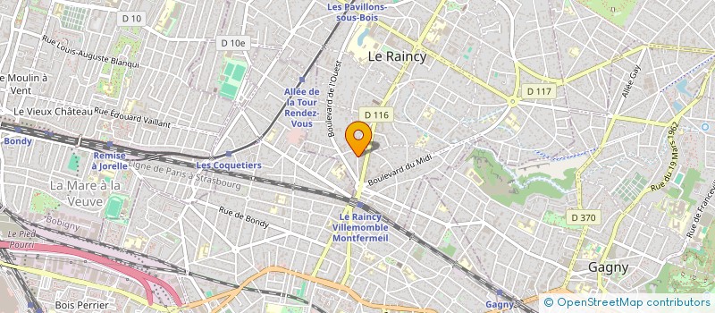localisation de l'entreprise SCI FRANCEVE  LE RAINCY