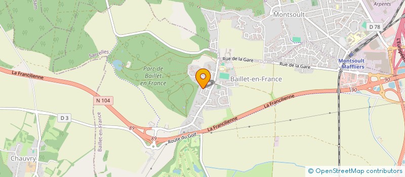 localisation de l'entreprise SCI FRANCHAN GREOUX  BAILLET-EN-FRANCE