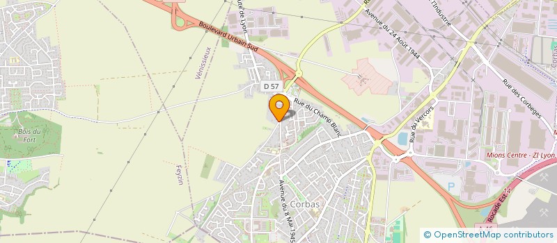 localisation de l'entreprise SCI FRANCHARLES à CORBAS