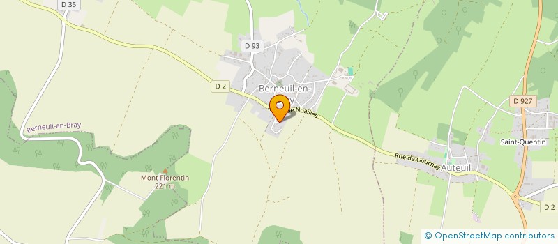 localisation de l'entreprise SCI FRANCHART - DELATTRE  BERNEUIL-EN-BRAY