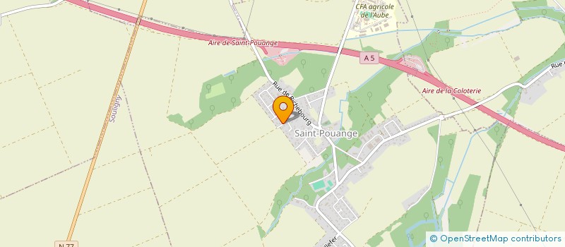 localisation de l'entreprise SCI FRANCHE  SAINT-POUANGE