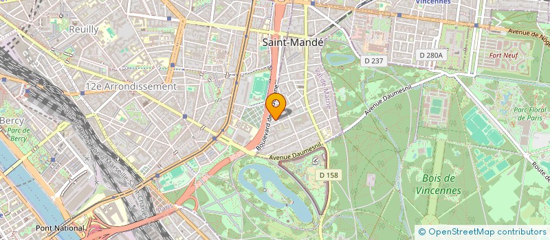 localisation de l'entreprise SCI FRANCHETTI  SAINT-MANDE