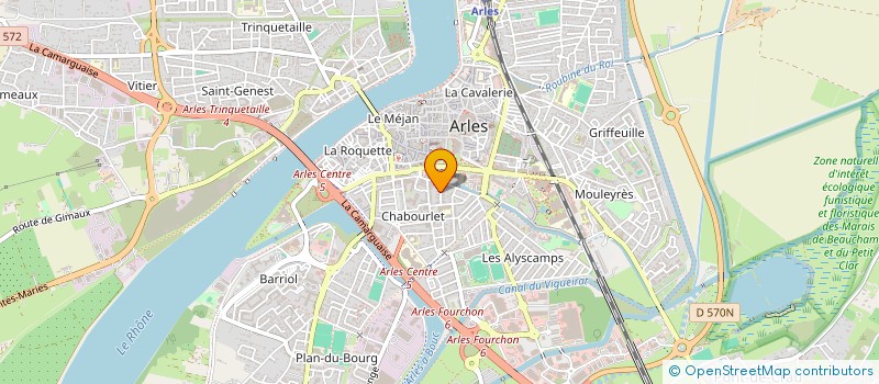 localisation de l'entreprise SCI FRANCHI  ARLES