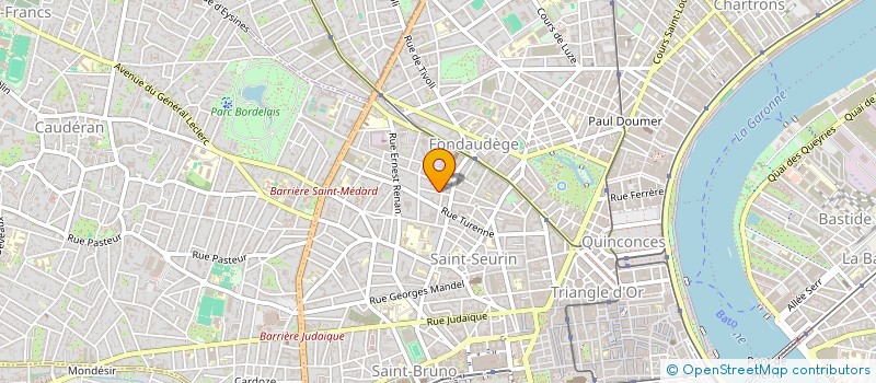 localisation de l'entreprise SCI FRANCHISE 21  BORDEAUX