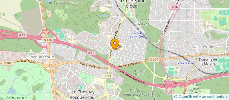 localisation de l'entreprise SCI FRANCIA RMCP  LA CELLE-SAINT-CLOUD