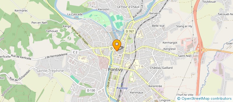 localisation de l'entreprise SCI FRANCILE  PONTIVY