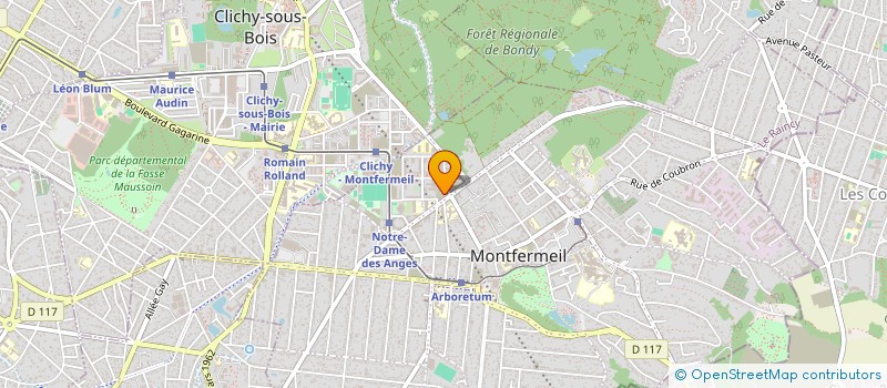 localisation de l'entreprise SCI FRANCILIENNE à MONTFERMEIL