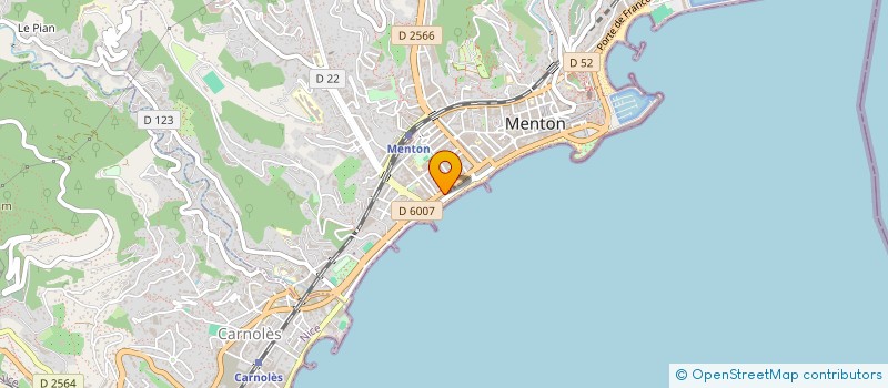 localisation de l'entreprise SCI FRANCILUCI à MENTON