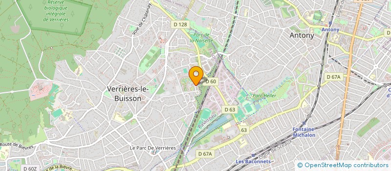 localisation de l'entreprise SCI FRANCIME à VERRIERES-LE-BUISSON