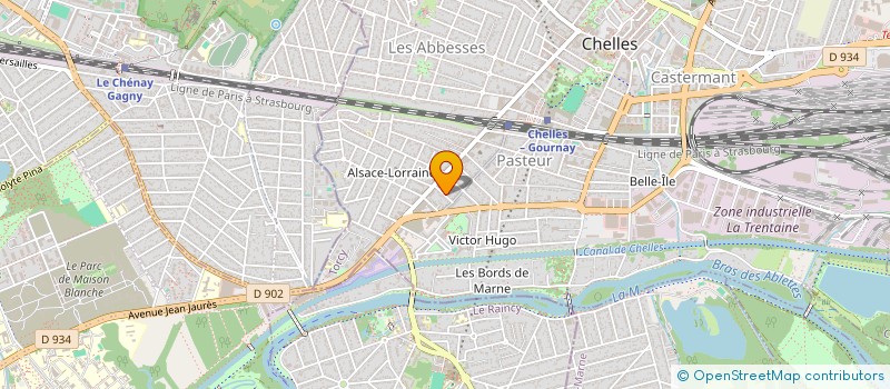 localisation de l'entreprise SCI FRANCIN  CHELLES