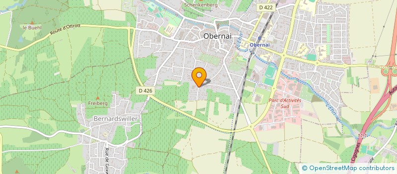 localisation de l'entreprise SCI FRANCINE à OBERNAI