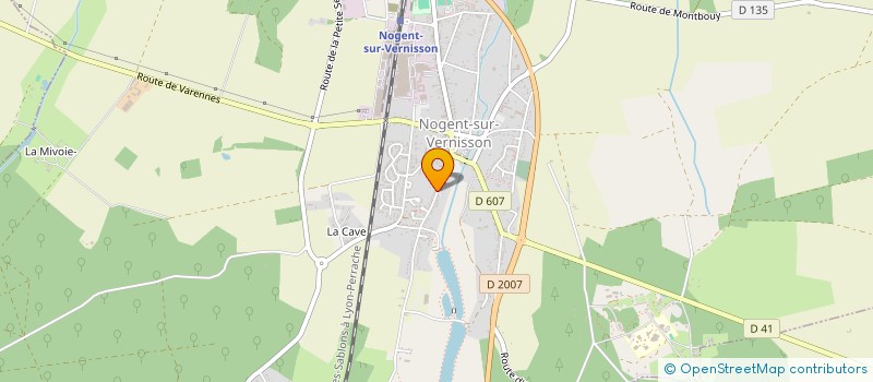 localisation de l'entreprise SCI FRANCINE à NOGENT-SUR-VERNISSON