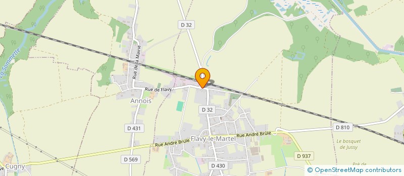 localisation de l'entreprise SCI FRANCIS à FLAVY-LE-MARTEL