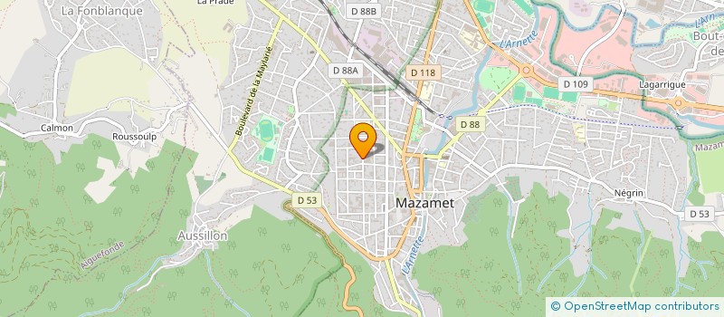 localisation de l'entreprise SCI FRANCIS ASSEMAT à MAZAMET