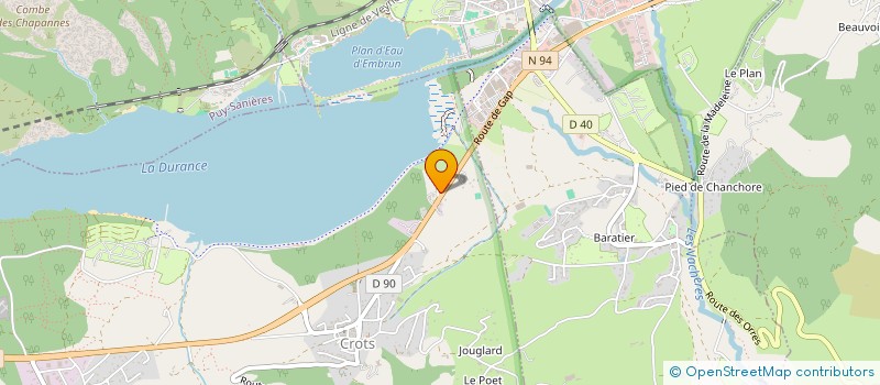 localisation de l'entreprise SCI FRANCIS BARRAL  EMBRUN