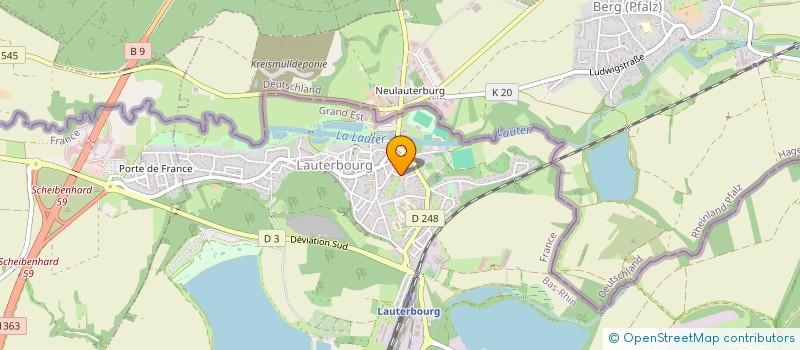 localisation de l'entreprise SCI FRANCISKA  LAUTERBOURG