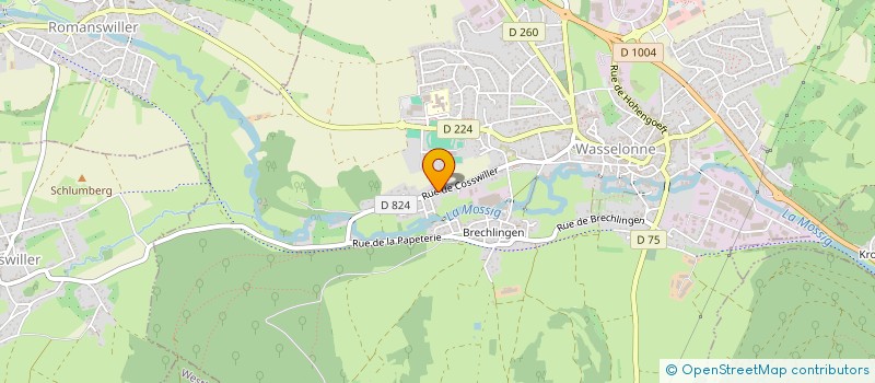 localisation de l'entreprise SCI FRANCK  WASSELONNE