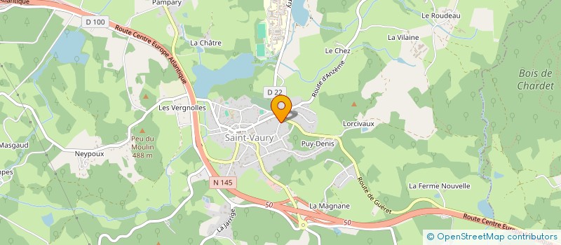localisation de l'entreprise SCI FRANCK BLEU à SAINT-VAURY