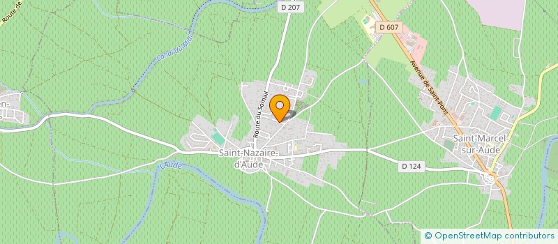 localisation de l'entreprise SCI FRANCK CONSTRUCTIONS  SAINT-NAZAIRE-D'AUDE