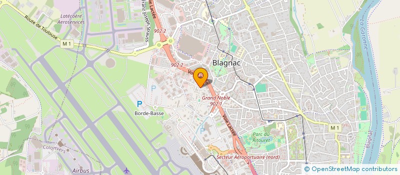 localisation de l'entreprise SCI FRANCK ET SYLVIE SICOT  BLAGNAC