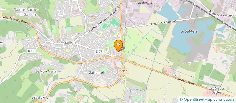 localisation de l'entreprise SCI FRANCK ET VIRGINIE  GAILLON