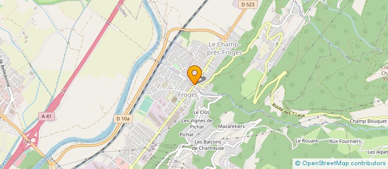 localisation de l'entreprise SCI FRANCK FLANDIN  LE CHAMP-PRES-FROGES