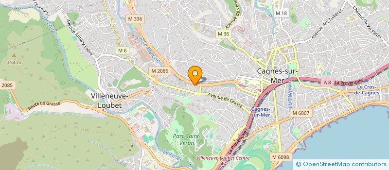 localisation de l'entreprise SCI FRANCK FREDERIC à CAGNES-SUR-MER