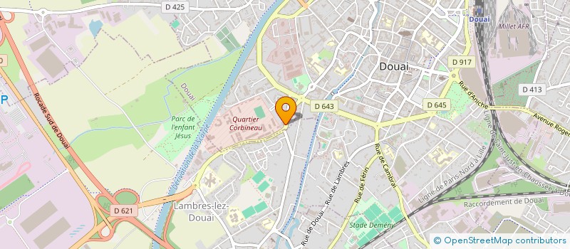 localisation de l'entreprise SCI FRANCK IMMOBILIER à DOUAI