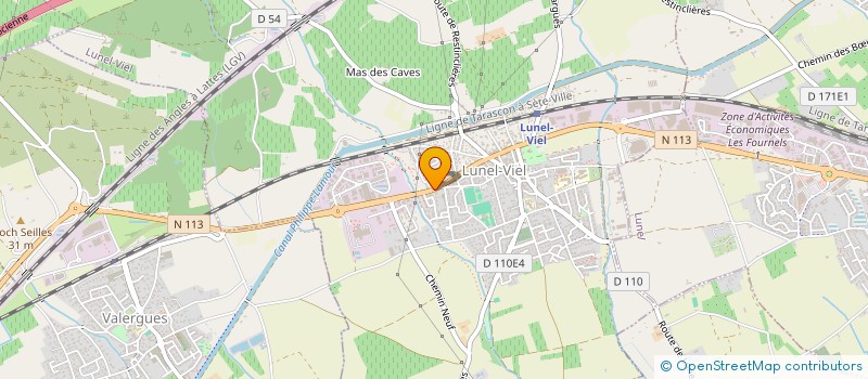 localisation de l'entreprise SCI FRANCK.V  LUNEL-VIEL