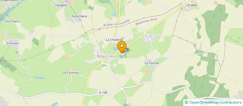 localisation de l'entreprise SCI FRANCK & VANESSA  BEAUSSAIS-VITRE