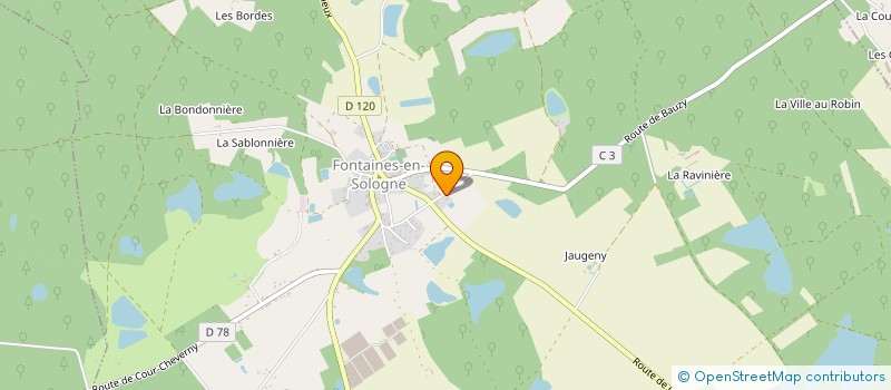 localisation de l'entreprise SCI FRANCKORINE  FONTAINES-EN-SOLOGNE