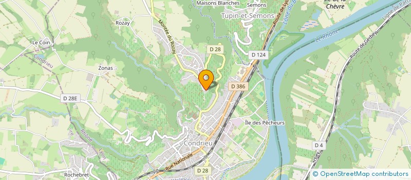 localisation de l'entreprise SCI FRANCLAIRE  CONDRIEU