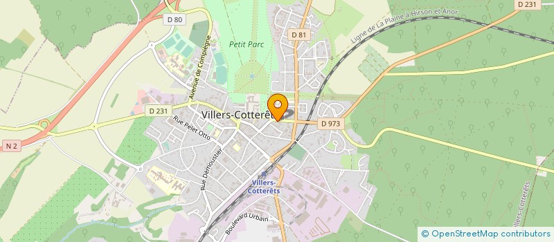 localisation de l'entreprise SCI FRANCO BELGE à VILLERS-COTTERETS
